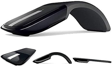 Wireless Mouse Foldable Folding Mice for Microsoft Laptop PC Mac Black