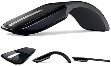 Wireless Mouse Foldable Folding Mice for Microsoft Laptop PC Mac Black - Image 1