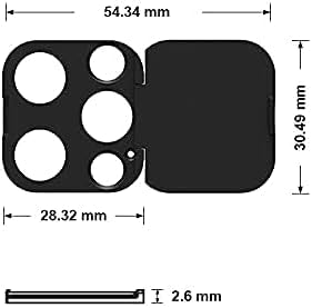Phone Camera Lens Cover Compatible for iPhone 12 Pro, Camera Lens Protector to Protect Your Privacy and Security,Strong Adhesive,2 Pack
