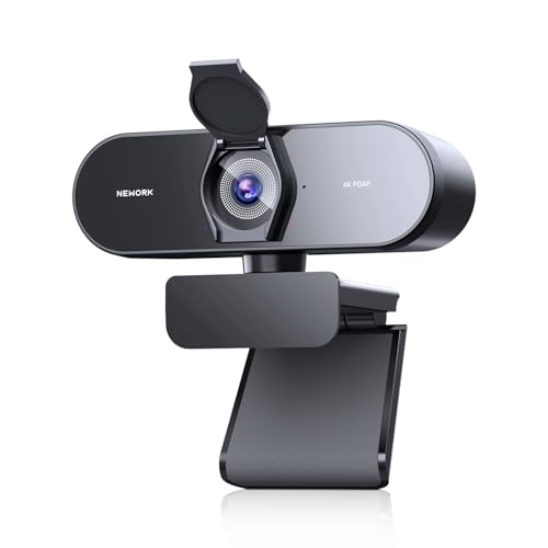 4K Webcam for PC - Ultra 4K HD , PDAF & CDAF Autofocus, 79°FOV, Dual Mics