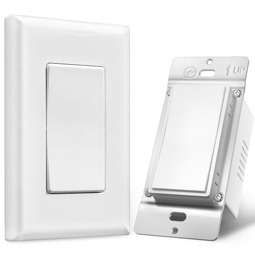 SURAIELEC 3 Way Wireless Remote Light Switch Kit, No Wall Wiring