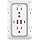 JcBlaon Outlet Extender Surge Protector - 6 Outlet Splitter with 4 USB Ports (2 USB C), Multiple Plug Expander Wall Charger, 3 Sided Multi Plug Wall Adapter Power Strip for Home Office Kitchen Travel