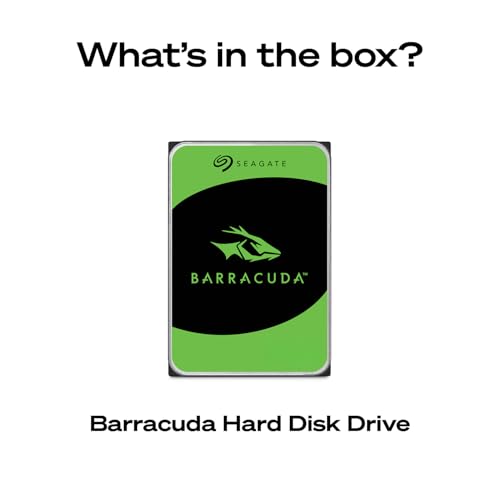 Seagate BarraCuda 4TB Internal Hard Drive HDD – 3.5 Inch Sata 6 Gb/s 5400 RPM 256MB Cache For Computer Desktop PC – Frustration Free Packaging ST4000DMZ04/DM004