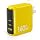 AOHI Magcube 140W USB C Charger PD3.1 3-Port GaN+ Laptop Wall Charger 100W Fast Charging Power Adapter Foldable Plug for MacBook Pro 16'', Dell XPS, iPad Pro, Galaxy, iPhone 17 Pro, Chromebook, Yellow