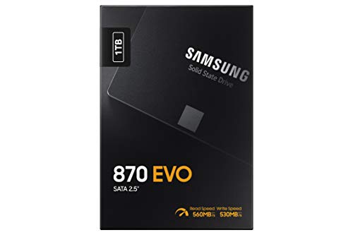 Samsung SSD 870 EVO SATA III 2.5” 1TB, Read Speeds Up to 560MB/s