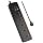 Universal Power Strip with USB Ports, Individual Swtich, 6ft Power Cord, 5 Universal AC Outlets, 4USB C and 2USB (5V/4.2A), Max 3000w, 110-240V, Child Safe Door, Multi Plug Power Strip for Travel