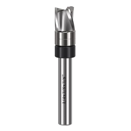 Spiral Flush Trim Router Bit 3/8" Diameter,3/8" Length, 1/4 Shank