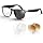 2026 AI Bluetooth Smart Glasses, AI Real-Time Translator,Music Playback & Hands-Free Calls,Intelligent Touch,IP67 Waterproof with Bluetooth Glasses (Photochromic Lens+Blue Light Lens+Brown Lens)