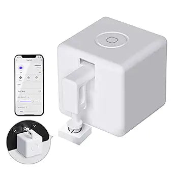 MOES Fingerbot Plus Smart Button Pusher No Wiring Switch, Upgrade with Touch Control, Work with Smart Life App, Add MOES Tuya Bluetooth Hub Make it Compatible with Alexa,Google Home and Timer Control