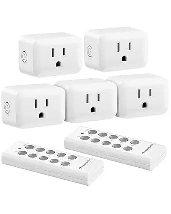 DEWENWILS Wireless Control Outlet 100FT Range, 125V/15A/1875W Light Switch