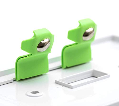 Single - SnapPower SwitchLight [for Double-Gang Light Switches] - Light Switch Wall Plate With Built-In LED Night Lights - Bright/Dim/Off Options - Auto On/Off Sensor - (Rocker, White)