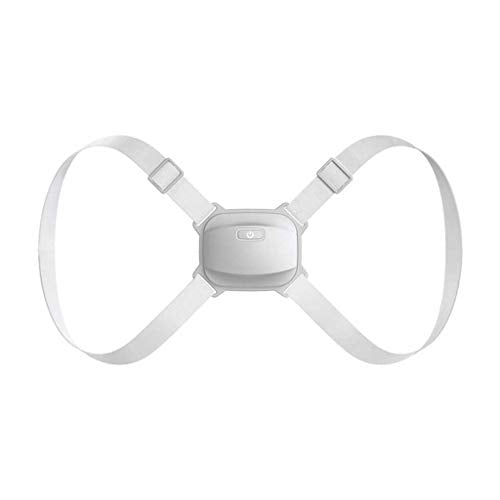 Intelligent Posture Corrector Back Posture Trainer Clavicle Spine Shoulder Correction Smart Tips Adjustable Length Back Support (Color : Pink) (White)