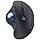 Logitech Ergo M575S Wireless Trackball Mouse, Wireless Ergonomic Mouse with Bluetooth and Encrypted Dongle, Comfortable Thumb Control for PC/Mac - Graphite Blue Ball (Renewed)