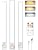 Rechargeable Under Cabinet Lighting with Remote 3 Pack Motion Sensor Light