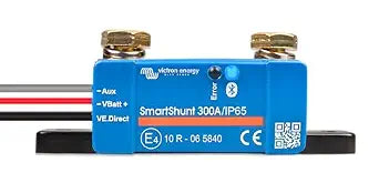 Victron Energy SmartShunt IP65 Battery Monitor (Bluetooth) - Victron Smart Shunt - 6.5V-70V, 300 amp