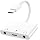 3 in 1 Headphone Adapter for iPad, Headphone Splitter for 2 Headphones
