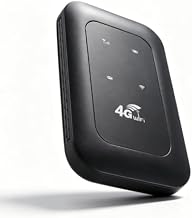 LICAEVEY 4G Portable WiFi Hotspot, 300Mbps High Speed Mobile Router with SIM Card Slot and Indicator Display, 10h Battery for Travel, Supports 10 Devices, for Travel, Home, Gaming - Image 1
