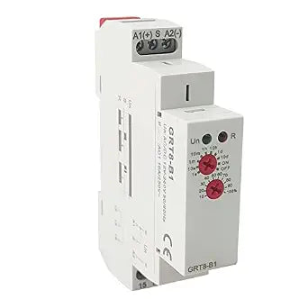 GRT8-B1 Delay Off Time Relay 0.1s-10day Delay 16A AC/DC 12-240v DIN Rail Mount