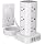 6FT Power Strip Tower Surge Protector, 12 Wide Spaced Outlets, 4 USB