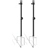 Heavy Duty Trail Camera Mount 2 Pack, 360 Degree Adjustable Aluminum Hunting Camera Tripod Stand with Ground Stake, Universal 1/4''-20 (6 mm) for Wildlife Monitoring & Outdoor Security Cameras