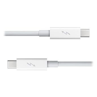 20Gbps Thunderbolt2 Cable Thunder-Bolt 2 Port to Thunderbolt 2 Male to Male 4K Video Data Cable Compatible with 2013 2014 2015 Mac & Disk & Displays 200cm (Not for Mini Displayport)