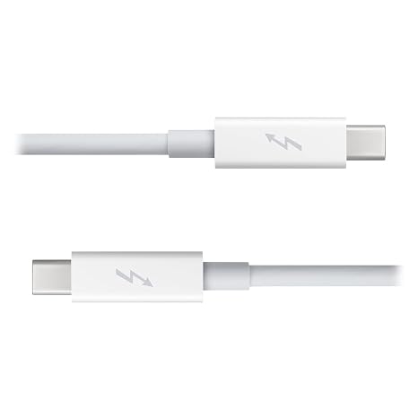 20Gbps Thunderbolt2 Cable Thunder-Bolt 2 Port to Thunderbolt 2 Male to Male 4K Video Data Cable Compatible with 2013 2014 2015 Mac & Disk & Displays 200cm (Not for Mini Displayport)