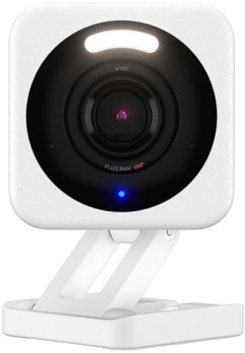 WYZE Cam v4 (Latest Model), 2.5K AI Security Camera, Indoor/Outdoor Cameras for Home Security, Baby Monitor & Pet Camera, Vibrant Color Night Vision, No Subscription Required