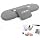 Threehome Ice Silk Fabric Wrist Rest Elbow Pads for Desk, Dark Gray
