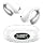 Upgraded Ultra Open Ear Earbuds - Lightweight Comfort Clip-On Wireless Bone Conduction Earbuds, Secure Fit & AI-Powered Clear Calls Bluetooth Open Ear Headphones for Work,Commute,Workout,Snow White
