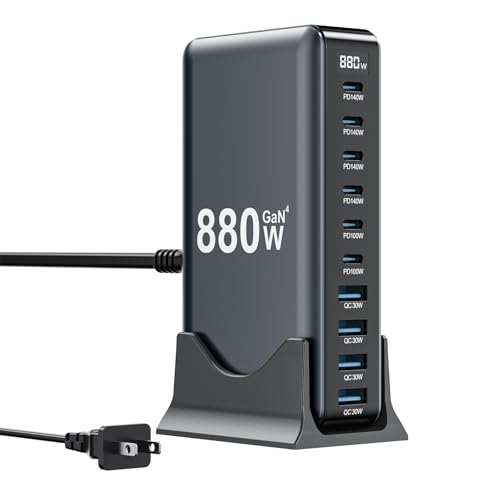 880W USB C Charger Block,10-Port USB C GaN Multiple | Charging & Power - Image 2