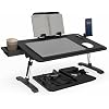 Limitless TotalDesk Portable Modern Workstation and Lap Desk with Adjustable Height & Tilt (Black)