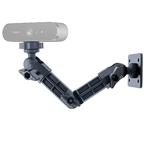 Brio Webcam Mount, Wall Stand Holder Compatible with Logitech C920x C925e C922x C920 C930e C615 Brio StreamCam MX-Brio 4K Webcams