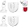 2pack Strong Adhesive Wall Mount +Adjustable Indoor/Outdoor Security Wall Mount Compatible with Arlo Pro/Pro 2/Pro 3/Ultra/Ultra 2,Ring Indoor Cam(1st Gen) , eufyCam E/2C