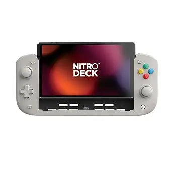 CRKD Nitro Deck - Professional Handheld Deck with Zero Stick Drift for Nintendo Switch and Switch OLED (PAL Grey - Nostalgia Collection)