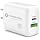 35W Super Fast Charger, Dual Port Charger, 1 USB-C and 1 USB-A Ports, Fast and Convenient Charging, Type C and Type A | White