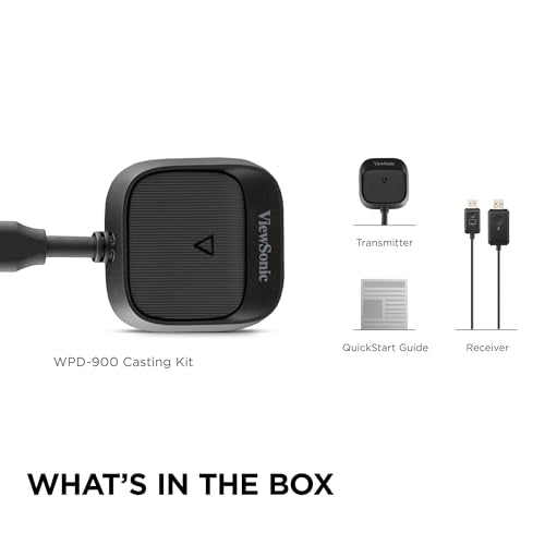 ViewSonic WPD-900 ViewShare Wireless Screen Casting Kit, HDMI USB C