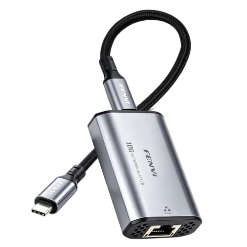 FENVI 10Gbps USB-C to RJ45 Ethernet Adapter with Realtek RTL8159 for PC