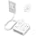 TESSAN Dual Surge Protector Power Strip, 5 Ft Extension Cord Flat Wall Plug