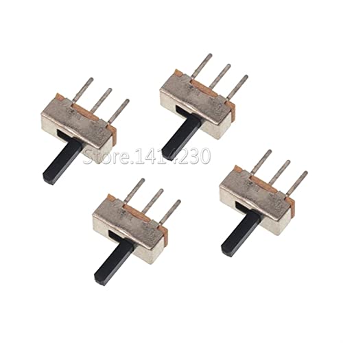 Micro Switch 20Pcs SS12D00 Interruptor on-Off Mini Slide Switch 3pin 1P2T 2 Position Toggle Switch Handle Length:3MM/4MM/5MM/6MM (Size : Handle Length 5mm)