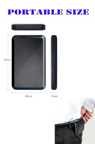 500GB Ultra Slim Portable External Hard Drive USB 3.1 HDD