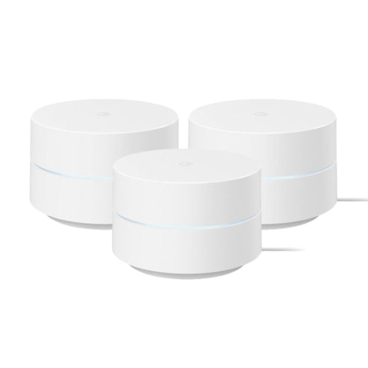 Google WiFi - AC1200 - Mesh WiFi System - WiFi Router - 4500 Sq Ft Coverage - Non-Retail Packaging - 3 Pack - Snow