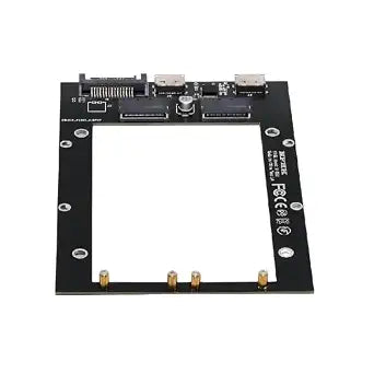 cablecc Dual SFF-8612 Oculink PCI-e 4X Host to Dual Ruler 1U GEN-Z EDSFF 9.5mm 15mm 25mm Short SSD E1.S PCI-E with Heat Sink PM9A3 PM9D3 P5801X Carrier Adapter