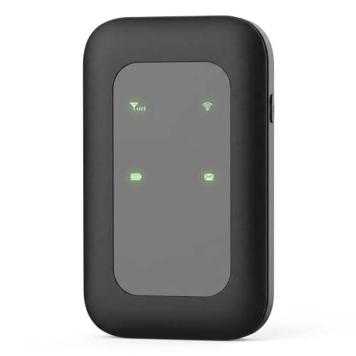 H806 Portable WiFi Hotspot, LED Smart Display, Multifunctional Card Inserted High Speed Mobile WiFi Hotspot for Car Outdoor Travel