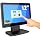 ANGEL POS 12” Touch Screen Monitor, 1366×768 HD POS Display with HDMI & VGA, Splash-Resistant Front, Adjustable Metal Stand, Ideal for Customer Display, Checkout Counter, or POS Terminal