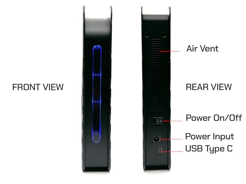 Avolusion PRO-T8 Series 14TB USB 3.0 External Hard Drive for WindowsOS Desktop PC/Laptop (Black) - 2 Year Warranty