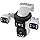 EVERSECU Triple Lens WiFi PTZ Security Camera, Three Cameras in One, Side Cameras with Adjustable All-Angle Arm, 2K 360° View No Blind Spot, Auto Tracking, Spotlight, 2 Way Audio