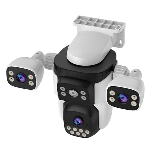 EVERSECU Triple Lens WiFi PTZ Security Camera, Three | Home Security C - Image 2