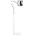 Tablet Floor Stand with Flexible Gooseneck and Stable Aluminum Base Suitable for 3.5” - 10.6” Smart Phone & Tablet White