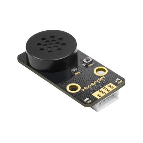 AI Voice Sensor Module Voice Broadcasting Command Recognition Custom Wake Words Programmable Robot Sound Sensor Offline Speak Control for Arduino/RaspberryPi/ESP32/Jetson Development, WonderEcho