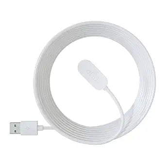 Arlo Indoor Magnetic Charging Cable - Arlo Certified Accessory - 8 ft, Works with Arlo Pro 5S 2K, Pro 4, Pro 3, Pro 4 XL, Ultra 2, Ultra, Ultra 2 XL, Go 2 and Floodlight Cameras, White - VMA5000C